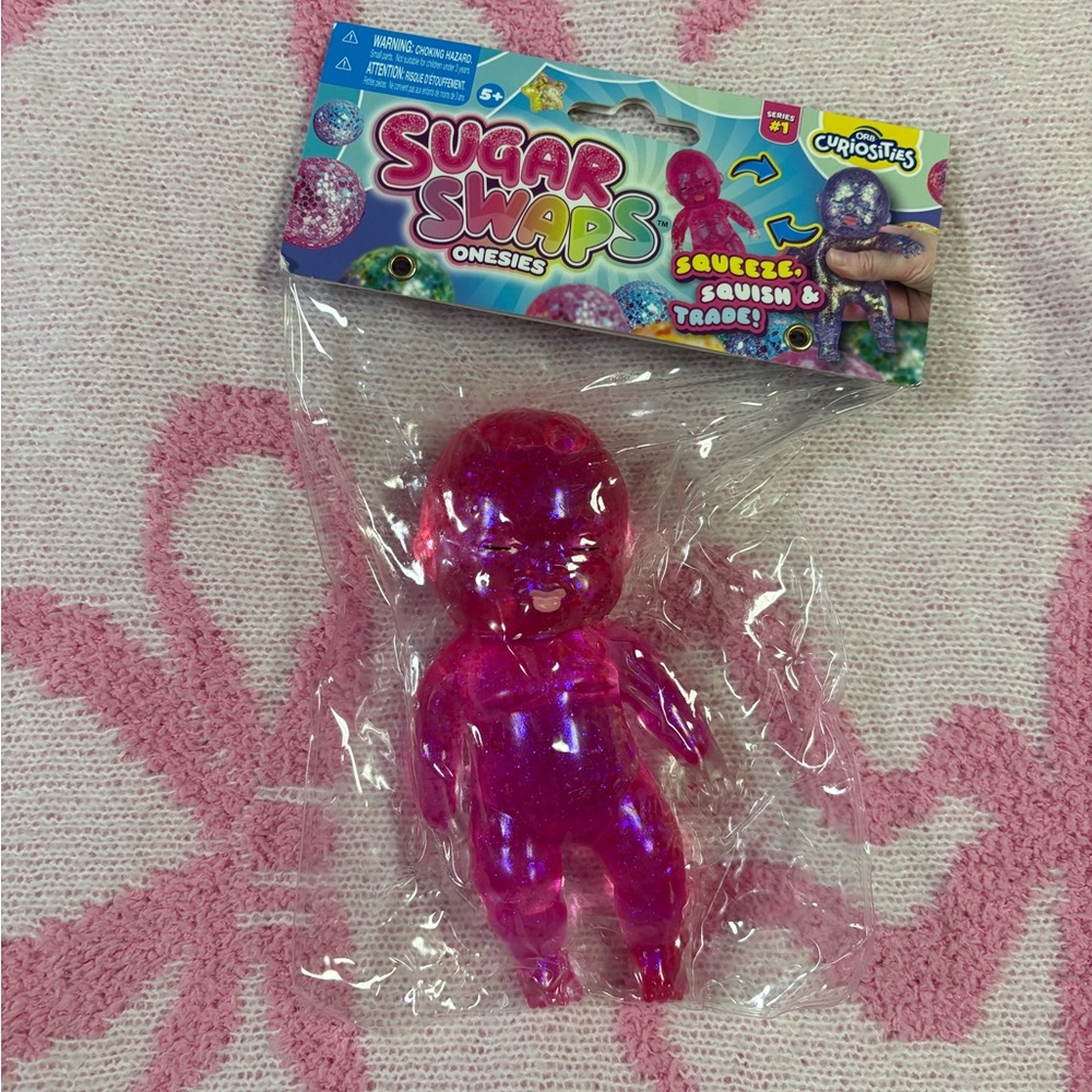 Sugar Swaps Onsies Pink Glitter Sugar Baby Doll